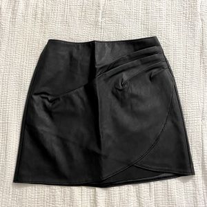 Abercrombie vegan leather skirt